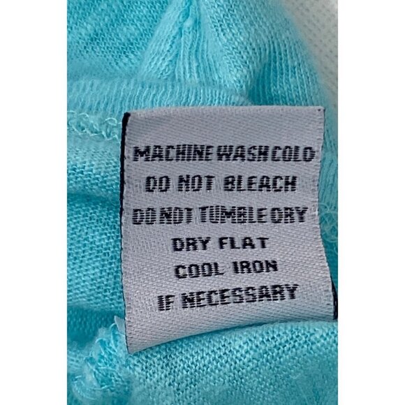 Habitat Womens Aqua Blue Linen Tunic Top 3/4 Sleeve Small Lightweight Relaxed - Picture 6 of 9